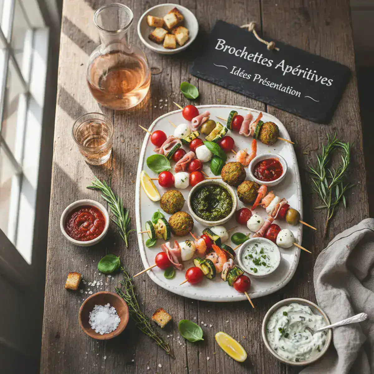 Brochettes apéritives : astuces et idées pour une présentation irrésistible