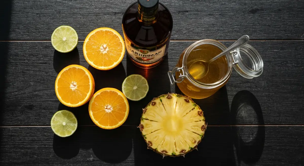 Ingredients pour un punch tropical de 40 personnes