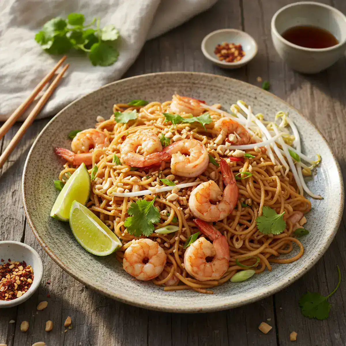 Recette Pad Thaï Crevettes : Nouilles Sautées aux Crevettes Thai