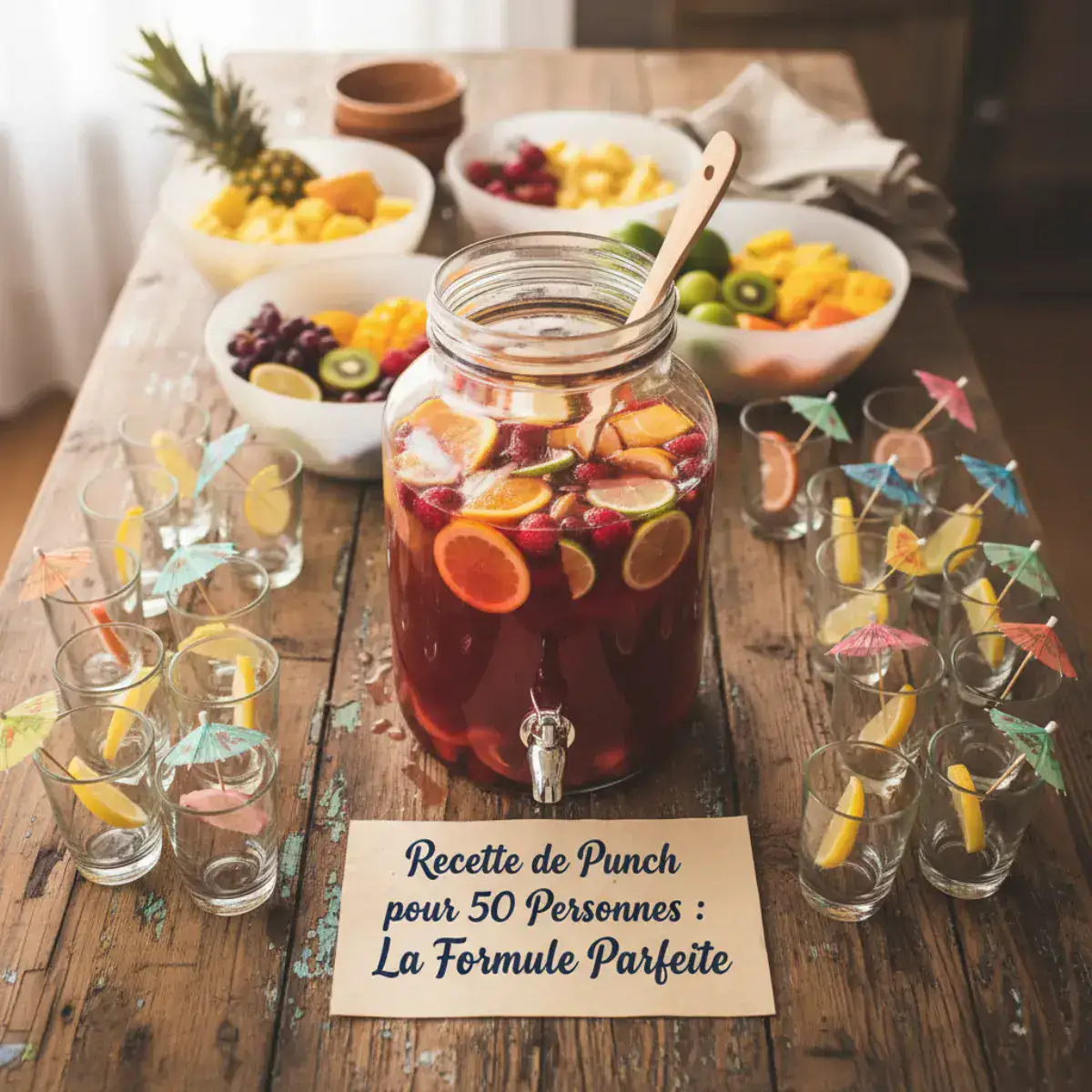 Recette de Punch pour 50 Personnes : La Formule Parfaite