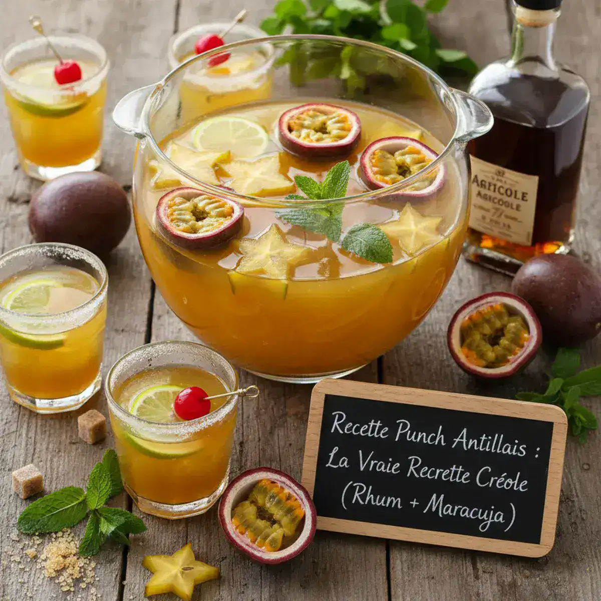 Recette Punch Antillais : La Vraie Recette Créole (Rhum + Maracuja)
