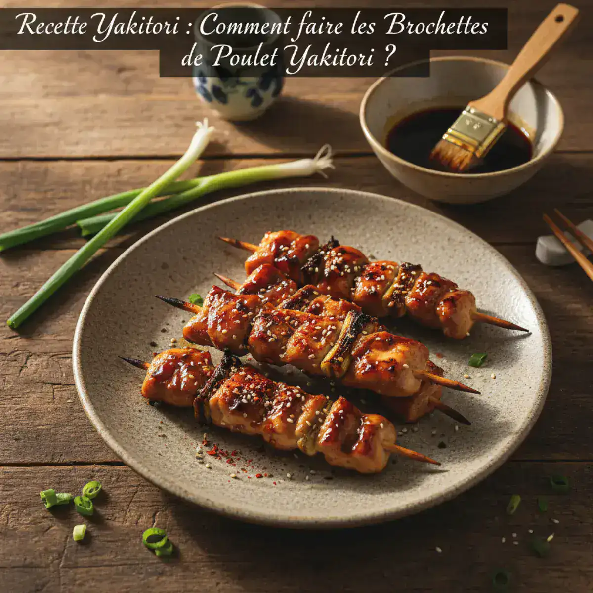 Recette Yakitori : Comment faire les Brochettes de Poulet Yakitori ?