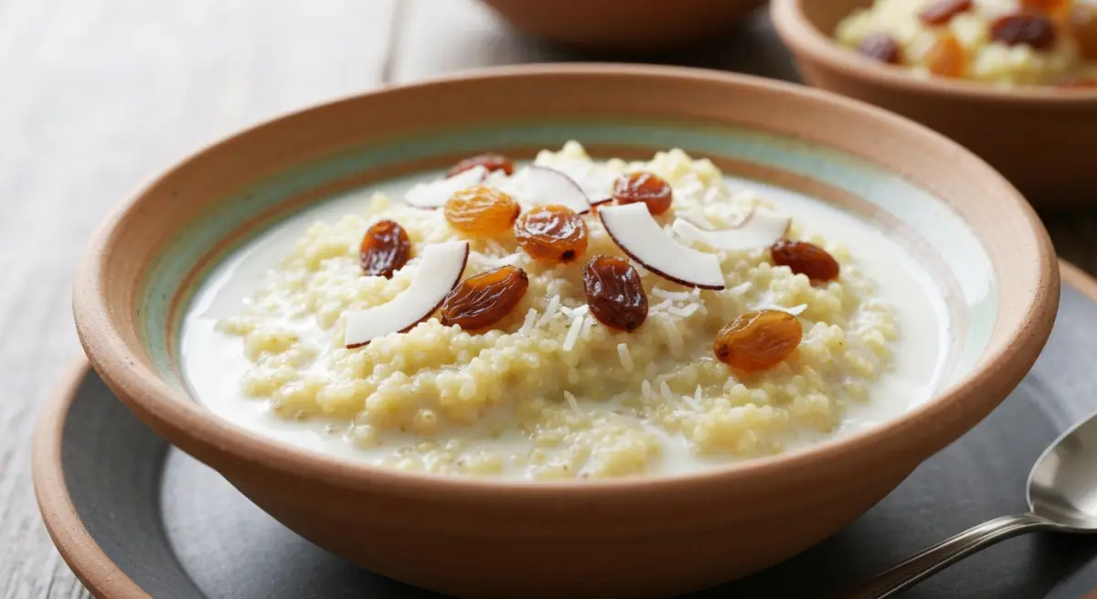 Bol de thiakry senegalais au millet et yaourt